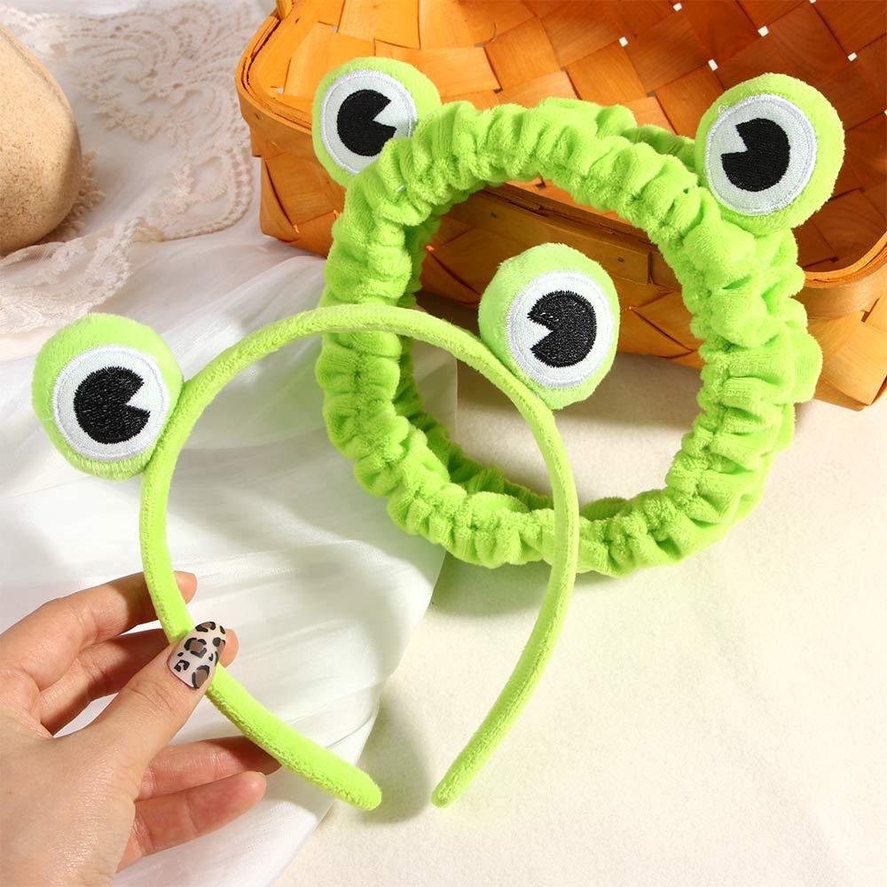 Funny Trendy Frog Hair Accessories Cute Hair Hoop Headwear Elastic Headband