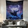 Elden Ring Ride Wall Hanging Printed Fabric Blanket Decorative Tapestries for Bedroom Living Room Home Decor