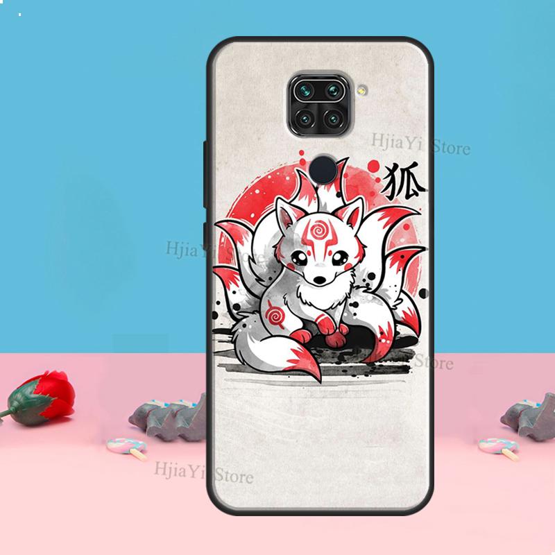 Kitsune Fox Art для Xiaomi Redmi Note 11 10 9 8 Pro 11S 10S чехол для телефона Redmi 10 9 9A 9C 9T чехол