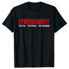 Смешные кибербезопасность Cyber Security Футболки с коротким рукавом Подарки на день рождения Мужская одежда Модная повседневная свободная оверсайз футболка