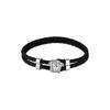 Versace Medusa Double Braid Leather Bracelet Dg05579 Dmtn D41ub