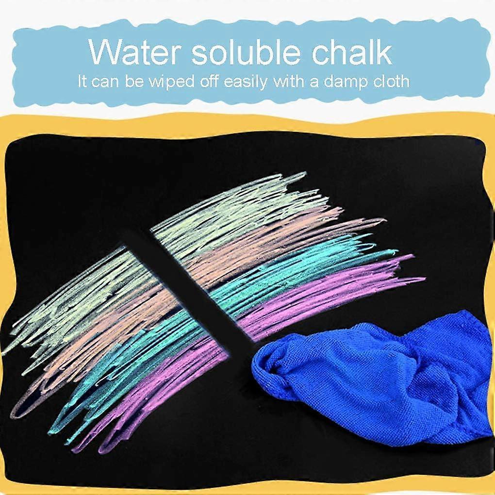 12-Pack Dust Free Chalk Kids Graffiti Colored Chalk Swivel Eraser Chalk