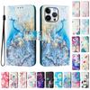 Цветной кошелек-чехол с рисунком для Moto Edge 50 Fusion 40 Neo 40/50 Pro X50 Ultra G34 G35 G45 G55 G85 Чехол-книжка с подставкой Ремешок