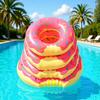 Children's Cartoon PVC Donut Swim Ring Lifebuoy for Water Parks