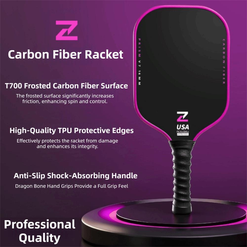 Carbon Fiber Pickleball Rackets T700 Pickle Ball Paddle Durable Pickleball Paddle