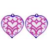Beautiful Earrings Necklaces Keychains Pendant Mold Flexible Heart Shape Pendant Silicone Mold for Jewelry Studios