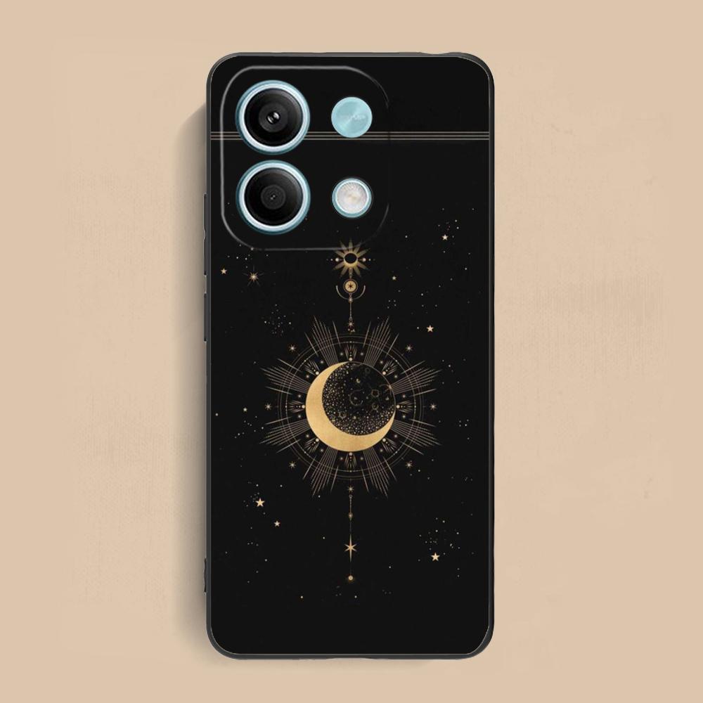 Чехол для мобильного телефона Солнце Луна для Xiaomi Redmi Note 14 13 12 11 S Pro Plus 4G 5G Цветная печать Чехол Роскошный Чехол Красивый