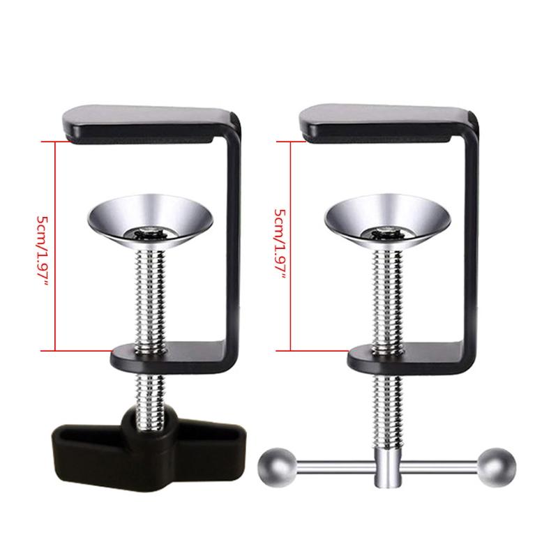 Aluminum Alloy Replacement C-Clamp Desk Light Clamp Mount Holder Cantilever Bracket for Desktop Table Lamp