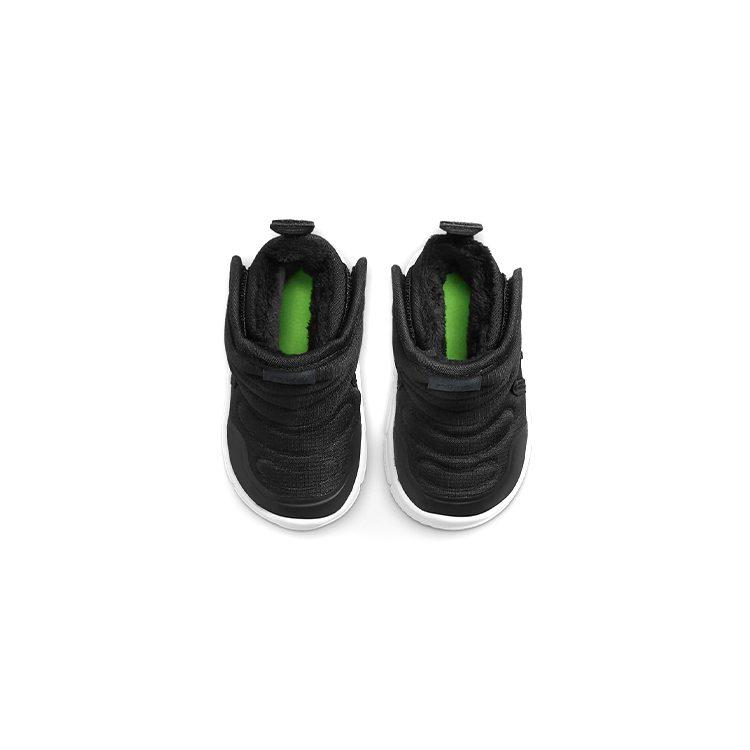 Nike Детские кроссовки для начинающих, удобные, нескользящие, с амортизацией, износостойкие, термо, высокие, черные с серебристым, AV8338-005