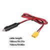 Прочный кабель 14AWG XT90 (гнездо) на автомобильные штекеры-преобразователи, 12В-24В, 15А, для портативных электростанций, шнур питания