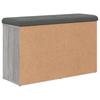 Shoe Bench Grey Sonoma 82 x 32 x 50 cm Particleboard