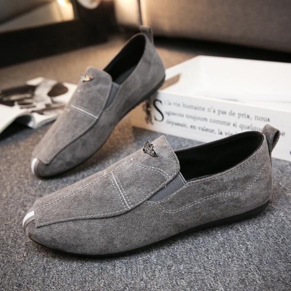 Breathable Lazy Shoes For Men In Timeless Velvet Design Size 40-44**