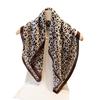 New Fashionable Bandanas Imitation Silk 70*70cm Temperament Square Scarves Women Spring/Summer Soft Satin Leopard Print Scarf