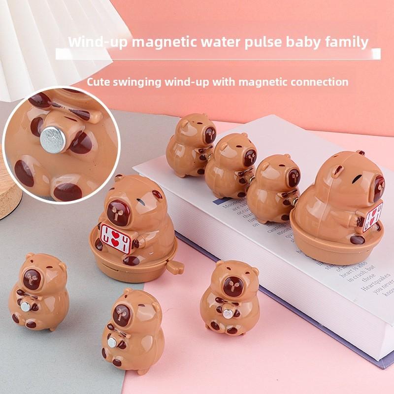 Капибара Заводная Магнитная Игрушка с Машинкой-Каталкой для Игры Малыша и Развития Мозга