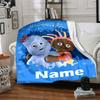Custom Name In the Night Garden Theme Printed Blanket - Perfect for Couch, Bed, Travel & Outdoor Use | Machine Washable, Cozy & Durable.