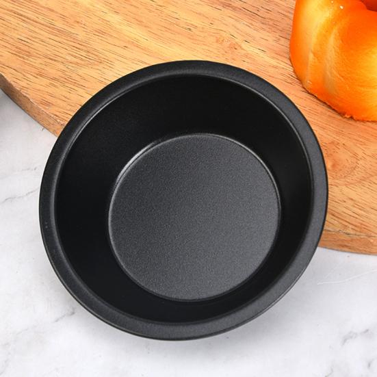 6Pcs 5-inch Mini Pie Pan Nonstick Food Grade Carbon Steel Dishwasher Oven Safe Round Baking Dessert Cake Tart Dish Plate Kitchen Supplies