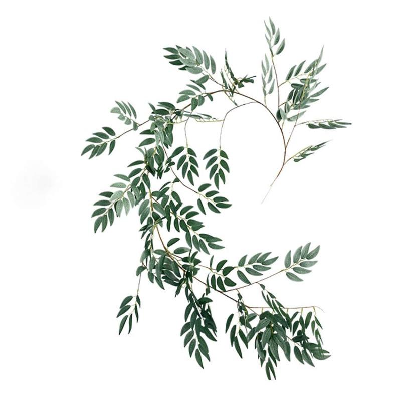 170 см искусственные листья ивы, лозы, шелковые поддельные висячие растения ивы, зеленая гирлянда, веревка для внутреннего декора свадебной вечеринки, украшения сада на открытом воздухе