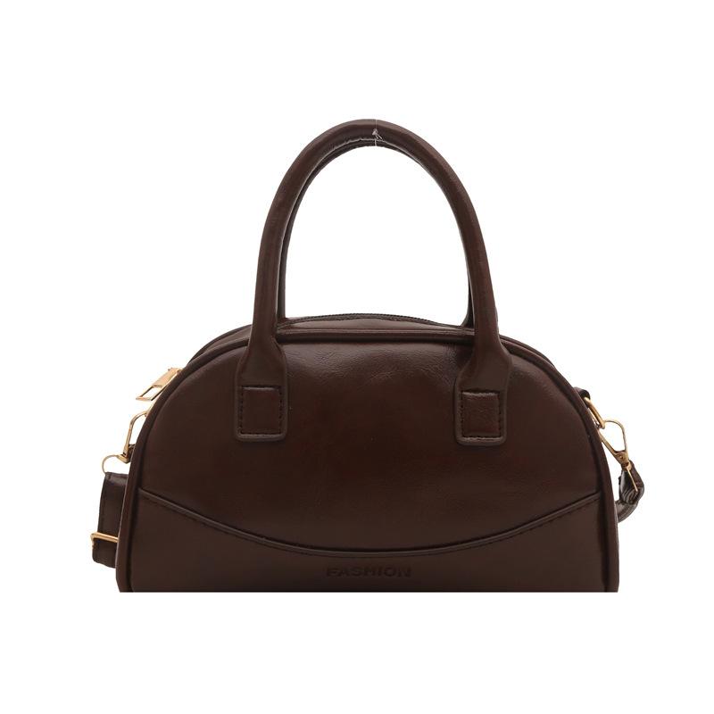 2025 New Handbag Niche Design Boston Bag Handbag Small Square Bag Messenger Bag Women