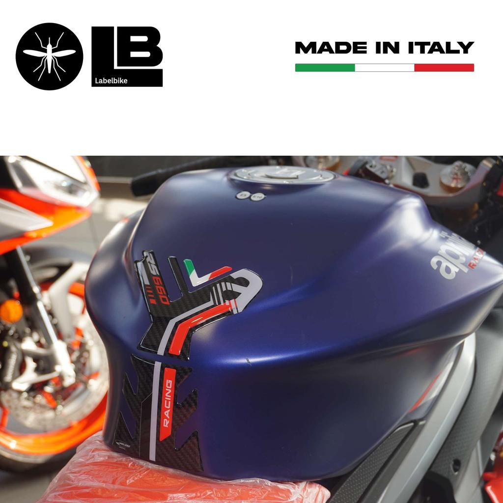 labelbike 3D-наклейка на бак, защита, совместимая с Aprilia RS6602022, красная