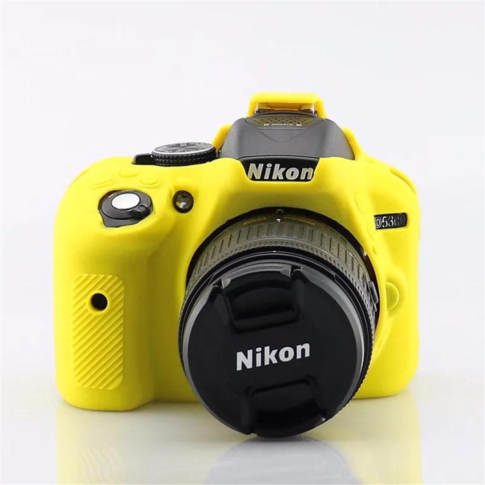 Soft Silicone Armor Camera Body Case for Nikon D5300 Protective Rubber Cover