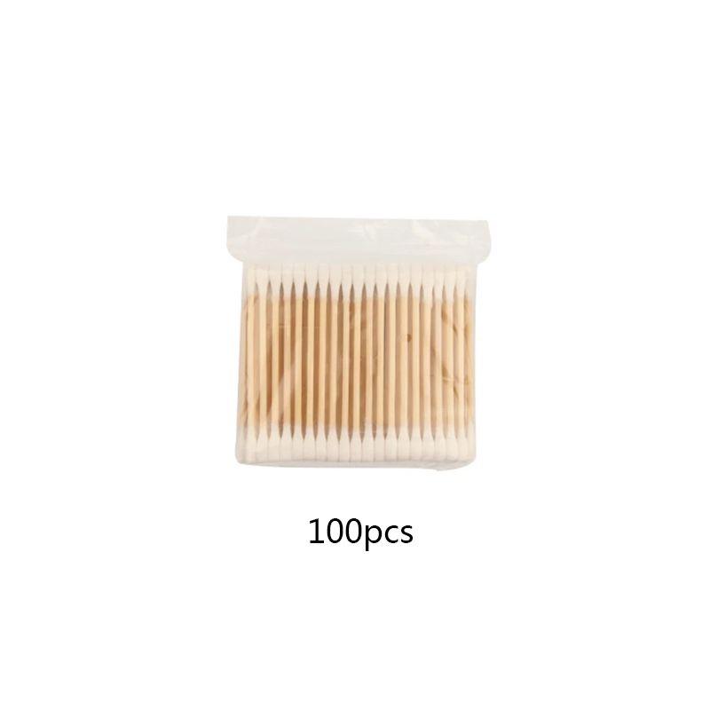 Soft And Gentle 30/100 Disposable Cotton Swab Lint Free Micro Brushes For Precise Ear Care