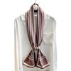 New Korean-style Striped Scarf for Women with Thin  Narrow Long Flat-angle Streamer Scarf  Headband  Tie-up  Holiday Gift
