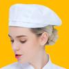 1Pc Solid Color Versatile Commuting Options Breathability Coffee Shop Exclusive Bellboy Beret Modern Simplicity Chef Hat