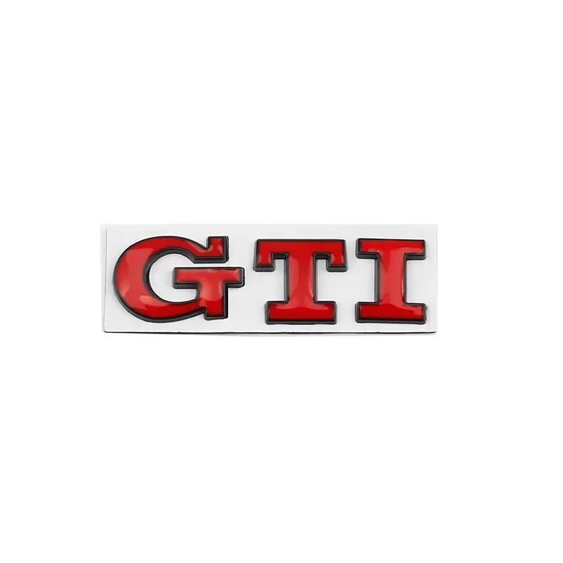 YKPSC1 Metal GTI Logo Car Rear Trunk Emblem Stickers Decals for Volkswagen VW Golf 5 6 7 Polo Jetta Tiguan Passat B5 GTD GTE MK8 Touran