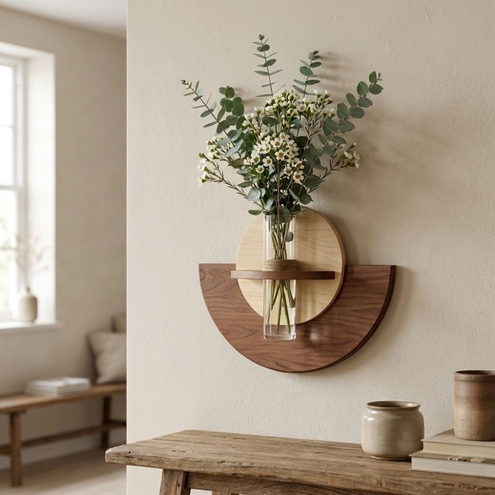 Hydroponic Display Wall Flower Vase Space Saving Hanging Plant Panel Home Room Decor