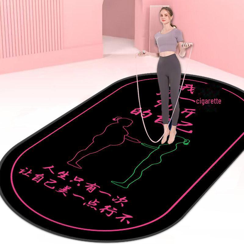 Толстый бесшумный нескользящий коврик для йоги и фитнеса: Ударопоглощающие, звукоизолирующие для домашнего использования