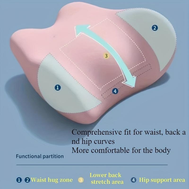 Lumbar Pillow for Sleeping & Lying Down - Multi-Use for Bed,Couch, Floor,Ergonomic Back Support Cushion with Breathable Cover