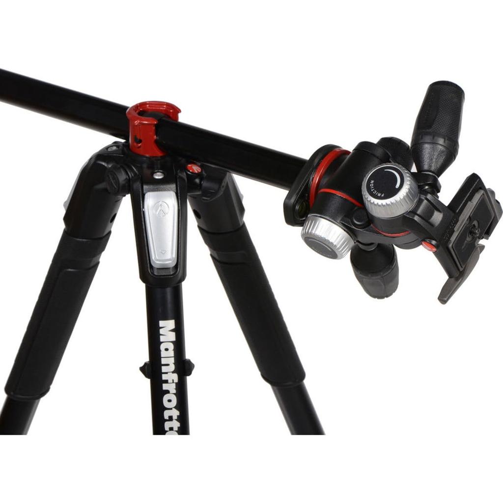 Manfrotto Professional 055 Series 3 Sections RC2 Head Kit MK055XPRO3-3W Tripod, Aluminum, + 3-Way