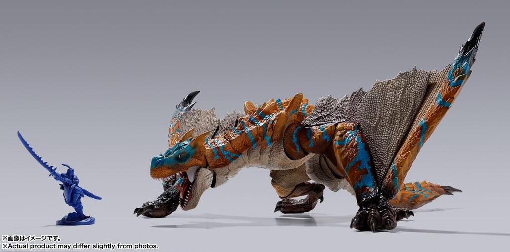 TAMASHII NATIONS Monster Arts Monster Hunter Rise Tigrex примерно 300 мм окрашенная подвижная фигурка SH. ПВХ и АБС