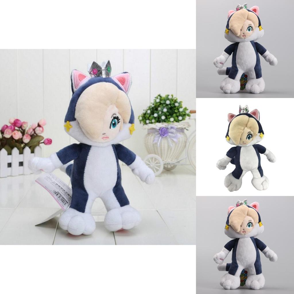 Premium Quality New Super Mario Bros. Plush Doll Stuffed Toy Cat Princess Rosalina For Kids