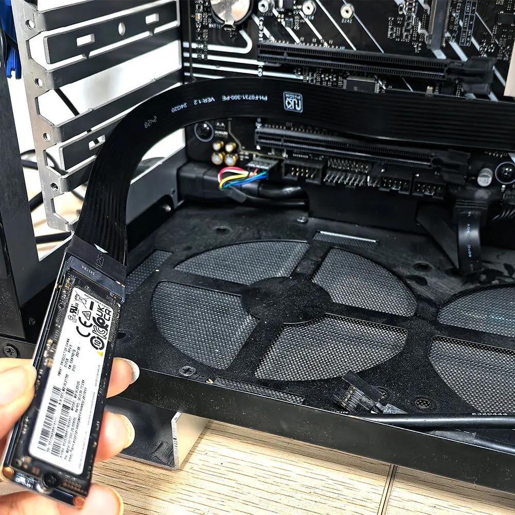 Кабель-удлинитель M.2 NVMe SSD с поддержкой PCle4.0, удлинитель PCI-Express 4.0 X4 M Key для M.2 2230 2242 2260 2280 SSD