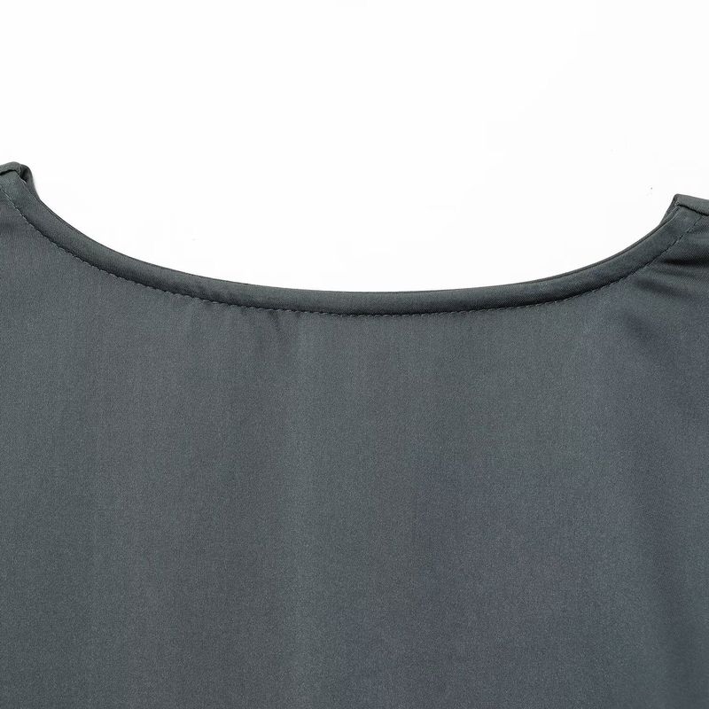 Kaslead New Arrival Women's Clothing Fashion Style Fashion Silk Satin Texture Midi Skirt Dress 2330399