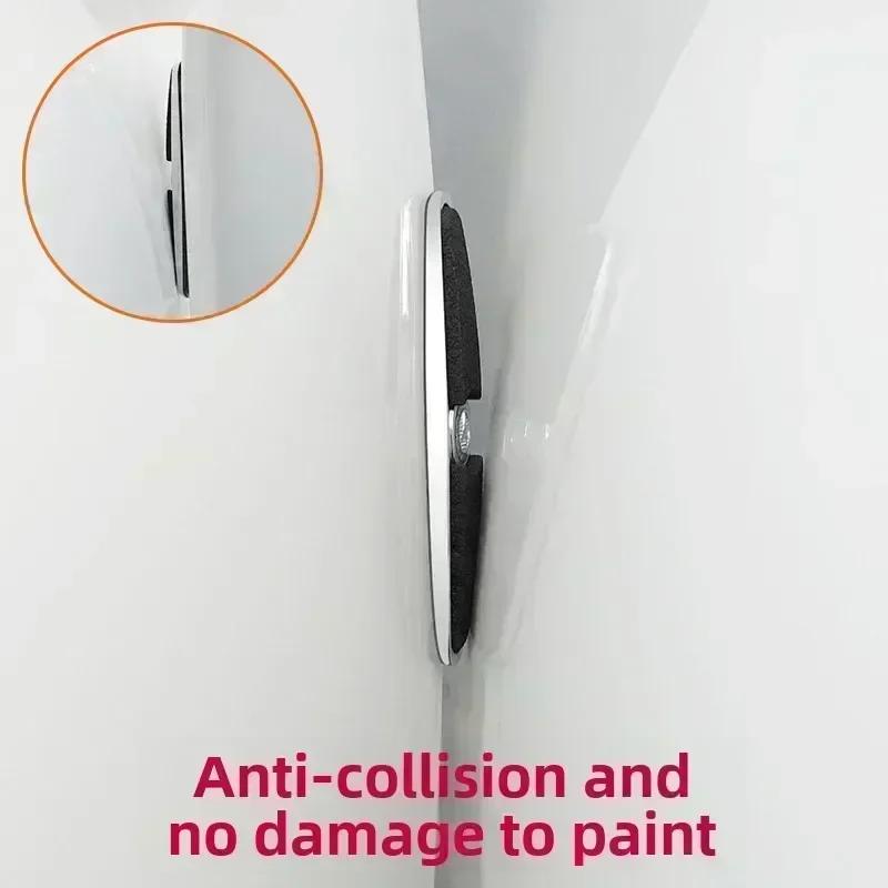 CRE1 4Pcs Car Door Bumper Rubber Metal Stickers For Mercedes Benz CLA W205 W212 W213 W246 W176 W205 W177 W247 CLS CLK CLG  GLB W213