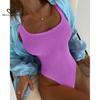 Sexy Women One Piece Swimsuit Swimwear Female Solid Push Up Thong Bather Bathing Suit Monokini Brazilian Swimming Suits