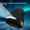 Беспроводная Bluetooth 5.4 Музыкальная Шапка-Бини со Светодиодным Фонариком, IPX5 Водонепроницаемые Стерео Наушники для Активного Отдыха на Открытом Воздухе