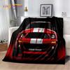 Классические 3D F-Ford GTR Mustang Автомобильные Мягкие Одеяла, Согревающие Плед Уютное Одеяло для Пикника Кроватей Дивана Дома Спальни