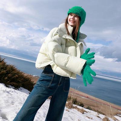 Sancai 2025 Зимняя водонепроницаемая короткая пуховая куртка-пуховик