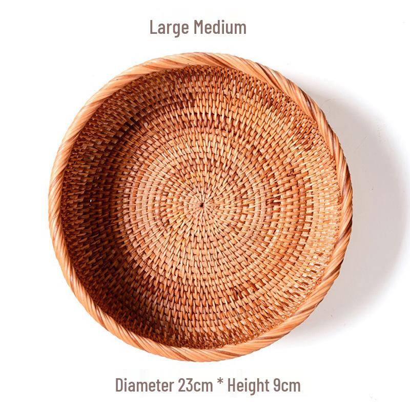 Вьетнамская ручная плетеная осенняя лоза корзина для закусок, фруктов или конфет - Идеально подходит для гостиной или журнального столика.