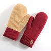 Thick Double-Layer Mittens Warm Knit Mittens Suitable Warm Gloves  Party Occasions
