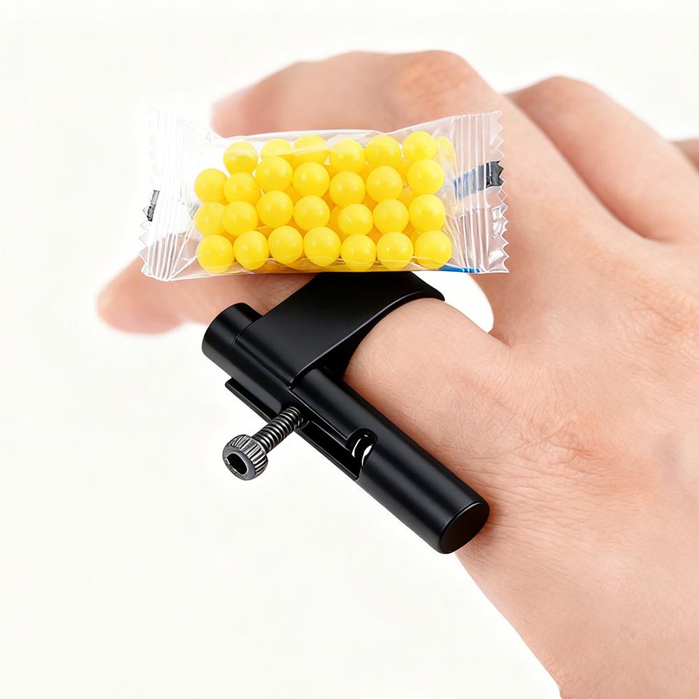 Мини-скрытый пластиковый пистолет-пусковая установка для шариков Безопасная игрушка-пистолет для розыгрышей с бумажными шариками Веселый гаджет для вечеринок для детей и взрослых