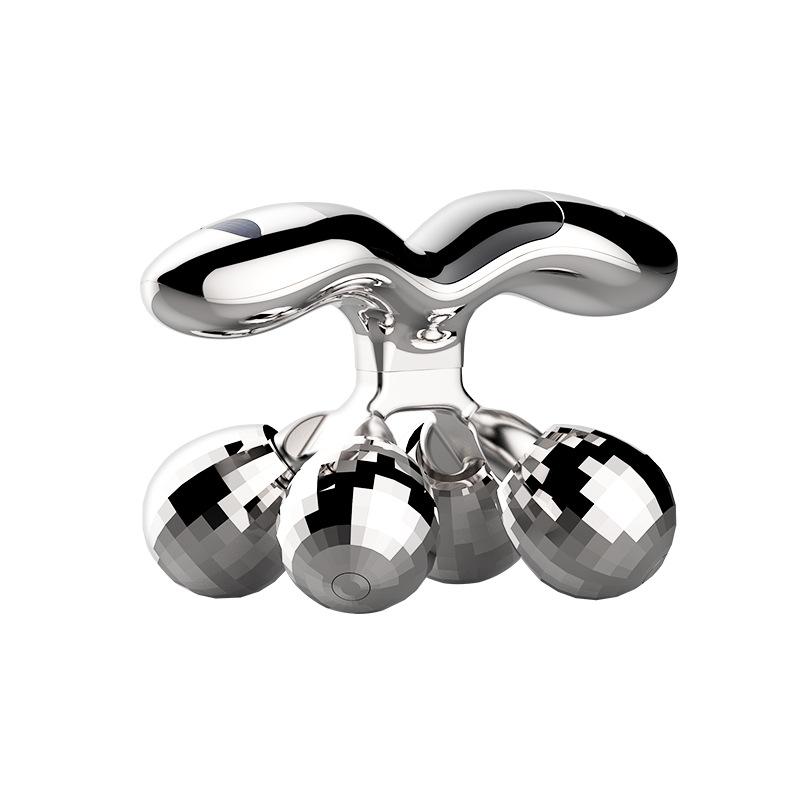 Ролик для лица, Косметический прибор, Домашний аппарат для введения в кожу лица, Микротоки для удаления морщин на шее, V-образный артефакт для лица, Массажер с двойным шариком