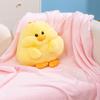Подушка-подушка Fat Dumpling Yellow Duck Capybara Hamster, три в одном, кондиционер, одеяло, офисный обеденный перерыв, двухцелевая подушка для сна, маленькое одеяло