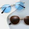 Роскошные Солнцезащитные Очки Овальные Металлические Солнцезащитные Очки для Женщин Мужчин Для Отдыха на Открытом Воздухе Путешествий Вождения Солнцезащитные Очки Uv400