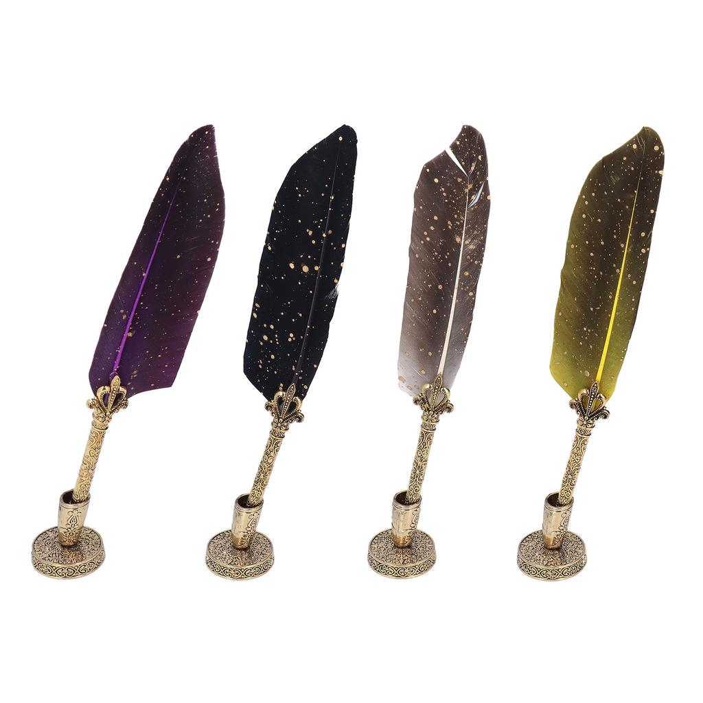 Набор ручек с 5 сменными наконечниками, ручка для открывания писем, набор гусиных ручек для пустых бутылок