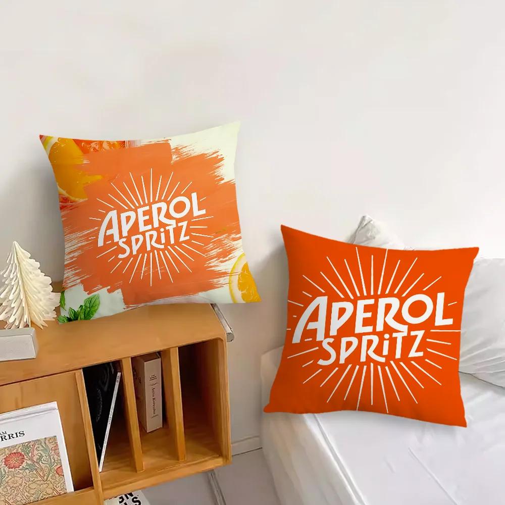 Наволочка с логотипом Aperol Spritz Подушка Комната Спальня Изголовье Диван Гостиная Спинка Подушка для сна
