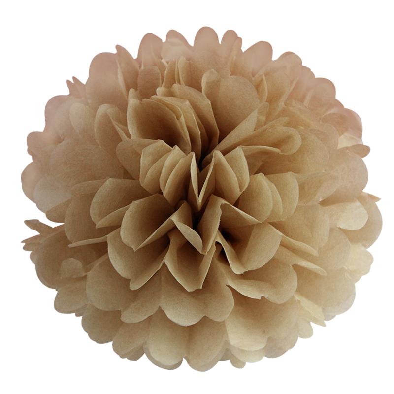 Holiday Supplies 10 " (25cm )Fluffy Tissue Paper Pom Poms Hanging Rose Flower Balls Garlands Wedding Baby Shower Party Decoration
